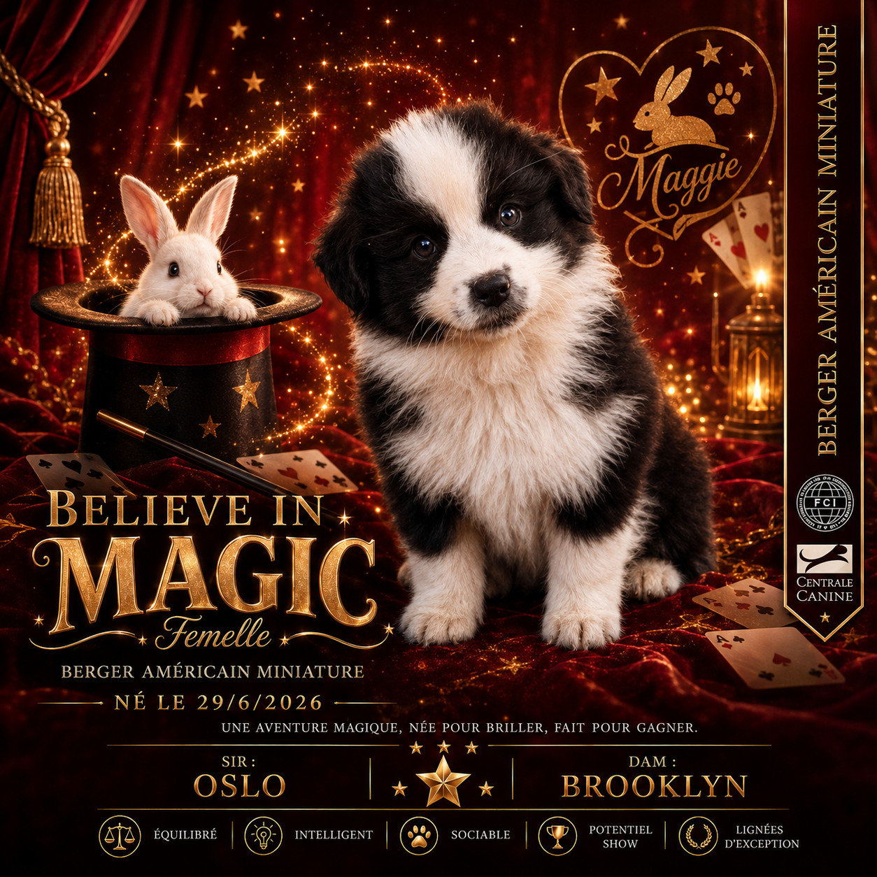 D'Eden's Wood - Chiots disponibles - Berger Américain Miniature 