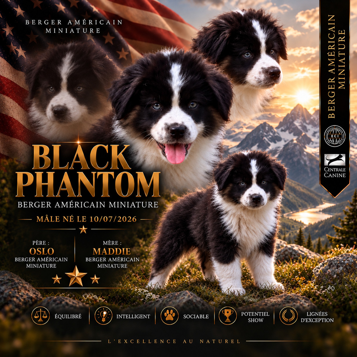 D'Eden's Wood - Chiots disponibles - Berger Américain Miniature 